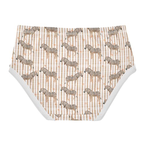Girls' Underwear Zebra Cotton Stretch Comfort Toddler Panties2