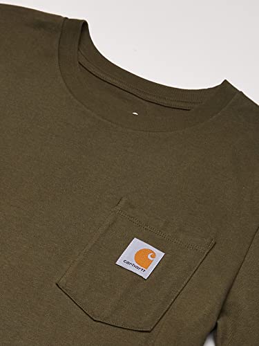 Carhartt Boys' Big Short-Sleeve Outdoor Exploring T-Shirt, Ivy Green, X-Large (18/20) #TOP1