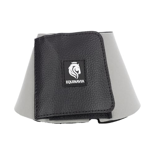 Image of Equinavia Toki Pull On Bell Boots for Horses, Durable Neoprene Equine Boots | Comfortable Horse Hoof Boots for Daily Turnout, Overreach Protection Hoof Boots, Equestrian Training Competition Show, Riding