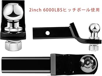 Amazon.co.jp: 高耐久スチール製トレーラーヒッチセット - 牽引