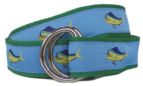 Mahi Mahi D-Ring Belt 38 Brass D-Ring Navy