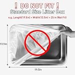 ANWA 40 Count Cat Litter Box Liners for Automatic Cat Litter Box and Litter Box Robot 4/3, Heavy-Duty, Extra Thick