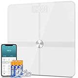 1 BY ONE Körperfettwaage Waage Personen, Personenwaage digital Köperwaage mit App, ITO Waage mit...