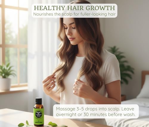 Image of Earth N Pure Brahmi Oil for Hair, Cold Pressed, Natural and Therapeutic Grade With Glass Dropper - 30 ML