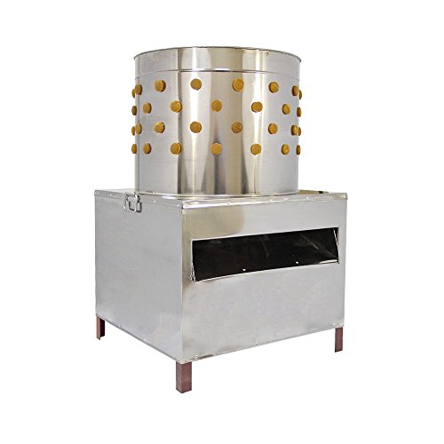 Foto von ECO-WORTHY Edelstahl Geflügelrupfmaschine Nassrupfmaschine Rupfmaschine für Hühner1500W