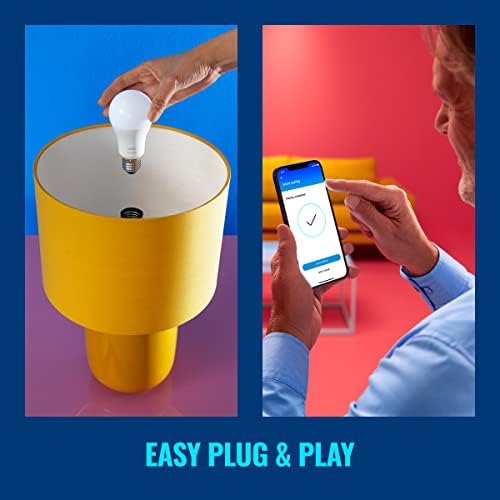 WiZ Dimmable [E27 Edison Screw] Smart Connected WiFi Light Bulb. 60W Warm White Light, App Control for Home Indoor Lighting, Livingroom, Bedroom.