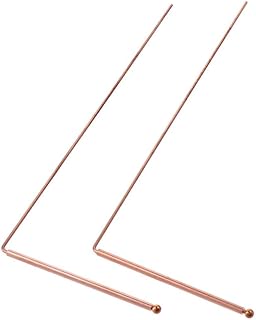 2PCS Pure Copper Metal Detection Rod, 99.9% Copper Dowsing Rods, Divining Rods - for Ghost Hunting Tools, Divining Water, Treasure, Buried Items