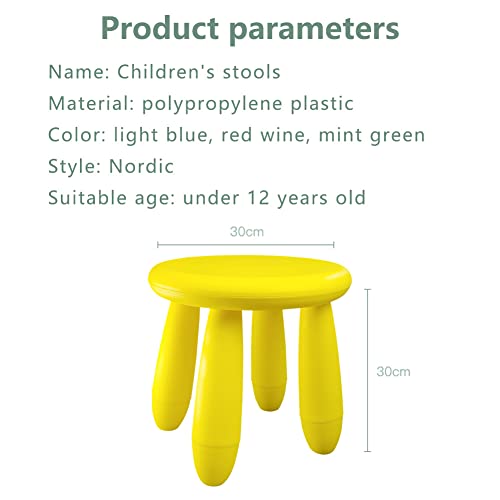 Image of Kids Step Stool, Kindergarten Study Stools, Lightweight Footstools are Sturdy and Durable, Very Suitable for Use in The Kitchen, Bathroom and Bedroom(yellow)