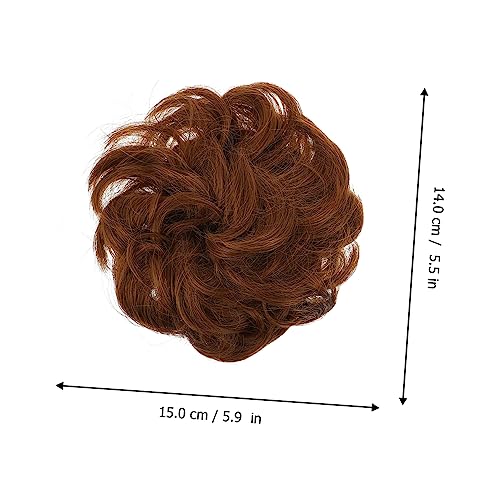 Extensions chignon bouclé FRCOLOR (8 pcs) pour chignons et queues de cheval - 6