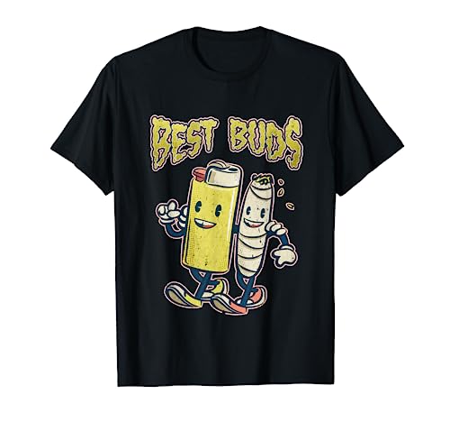Best Buds Lighter Joint 420 Smoking Weed Cannabis Marijuana T-Shirt