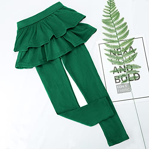 Image of KEREDA Girls Leggings Ruffle Skirt School Uniform Pants Kids Clothes