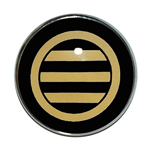 凛(りん) 家紋 ピンバッジ 丸の内に三つ引 家紋 ピンバッチ