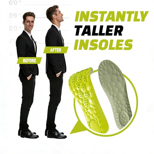Plantillas para aumentar altura +1.4 pulg para hombres y mujeres miniatura 4
