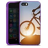 DeinDesign Silikon Hülle Case Schutzhülle für Apple iPhone 5s Mountainbike Fahrrad Biker