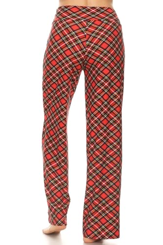 Image of Leggings Depot Women's Wide Leg Drawstring Pajama Pants for Lounge, Sleep