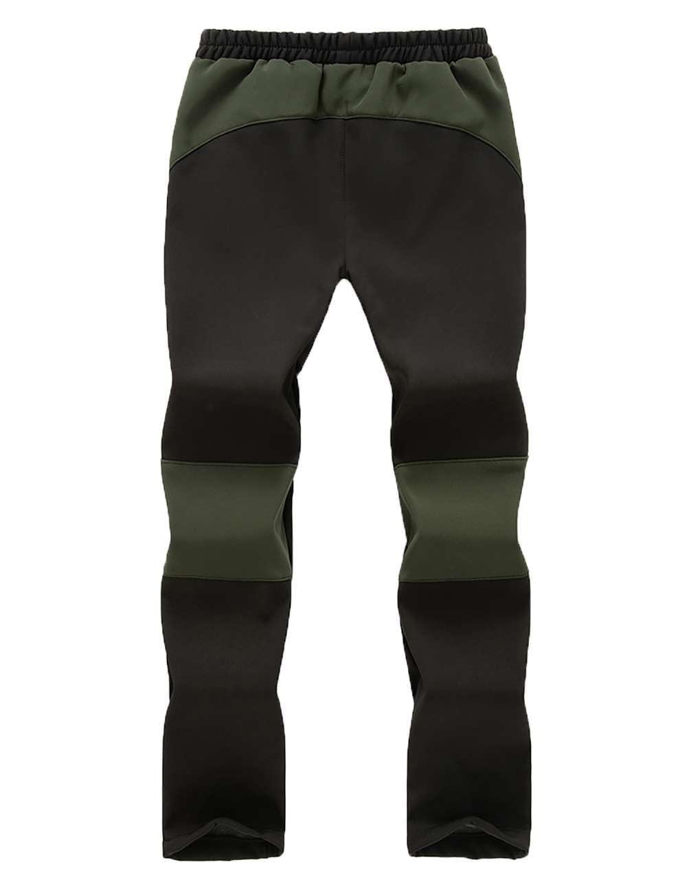 Echinodon Pantalon softshell doublé pour enfant, coupe-vent, imperméable, respirant, chaud, pantalon d'extérieur