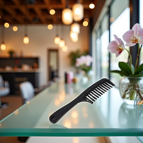 Peine desenredante negro para cabello rizado y largo miniatura 5