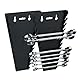 Relaxdays Maulschlüssel Halter 2er Set, magnetisch, 12 Steckplätze, Schraubenschlüssel Halterung 6-24 mm, ABS, schwarz