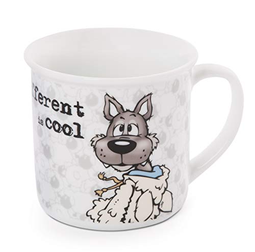 NICI Taza de porcelana lobo Ulvy 400ml