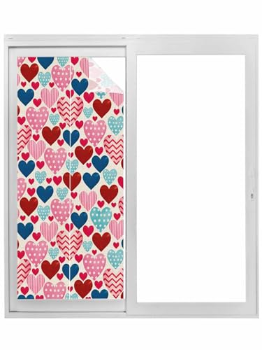 Vinilo decorativo para ventana con diseño vitral 19.6 x 39.3 pulgadas miniatura 1