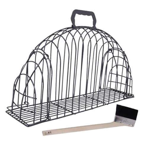 FRCOLOR 耐摩耗属製猫用グルーミングケージ 折りたたみ式再利用可能シャワーケージ 子猫洗浄に で着脱簡単 ペット入浴サポート用品