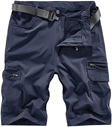 Quick Dry Hiking Shorts Men’s Cargo Casual Outdoor 4-Way Stretchy Lightweight Summer Short with Multi Pockets 30-46 (No Belt)