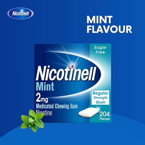 Nicotinell Nicotine Gum, Quit Smoking Aid, Mint Flavour