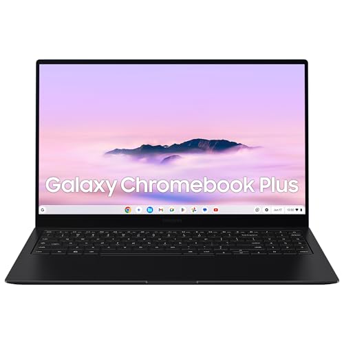 Samsung Galaxy Chromebook Plus, IA Gemini, 15.6', i5, Mémoire 8 Go RAM, Stockage 256 Go SSD, Touche Insertion Rapide, Bleu Nuit