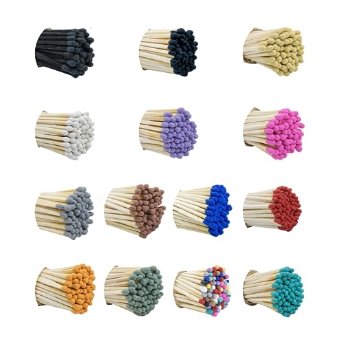 3” Inch Long Wooden Refill Matchsticks with Strike Stickers -