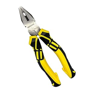 BOOSDEN Linesman Pliers, 6 Inch, High Leverage Lineman’s Pliers, Combination Pliers, Electrical Pliers,Side Cutter Linemans Pliers
