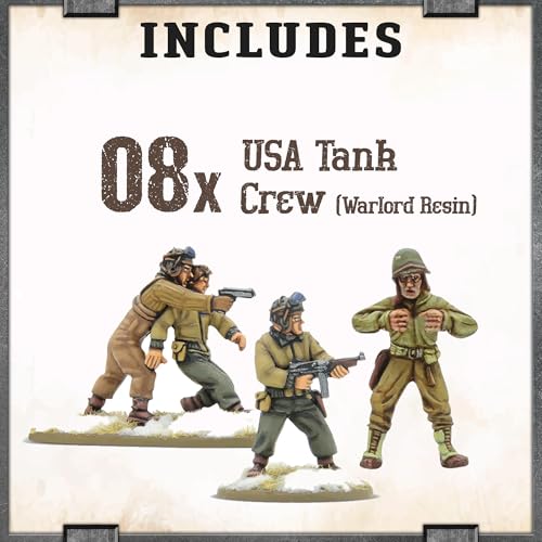 Set Muñecos Warlord Games USA Tank Crew 4 Figuras miniatura 2