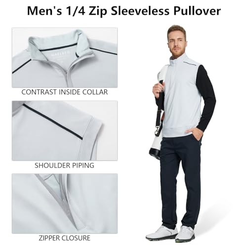 M MAELREG Quarter Zip Vests