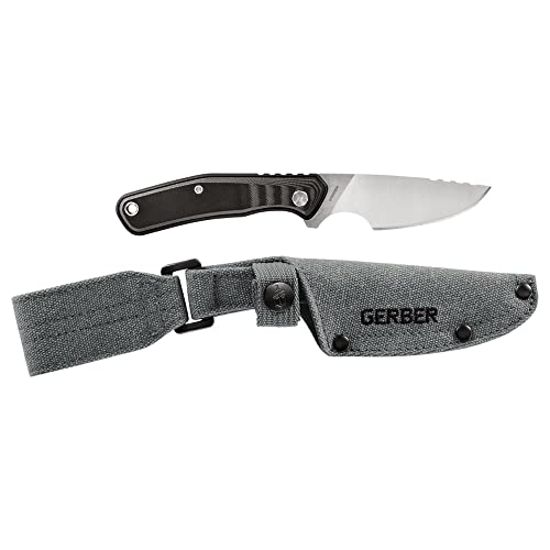 Gerber Gear Downwind Caper Knife with Sheath, Black, (31-003932)