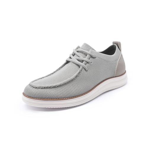 Rihero Mens Casual Shoes Wide Loafers Comfortable Walking Slip On Lightweight Breathable Lace Up Shoes