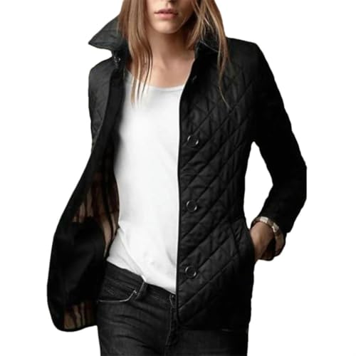 Manteau d'hiver pour femme JXQXHCFS à boutonnage simple et col rabattable
