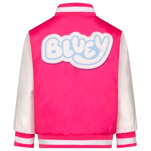 Bluey Girls Varsity Bomber Jacket Toddler to Big Kid Sizes (2T - 10-12)2