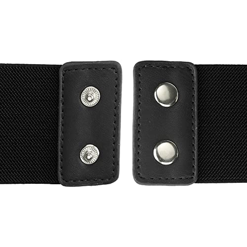 Allegra K Women Wide Elastic Waist Belts Bow Knot Belts Snap Button2