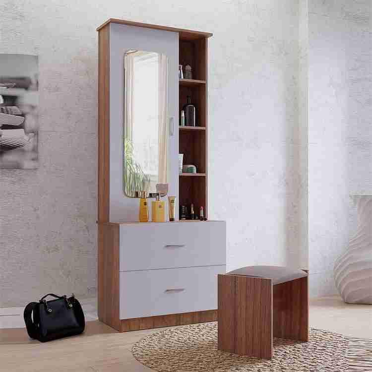 Ozone Furniture Engineering Wood Make up Table with Mirror-picture-14