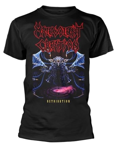 DONGCHENGYIPIN Malevolent Creation Retribution Graphic Top Unisex 100% Cotton Short Sleeve T Shirts Black XXXL