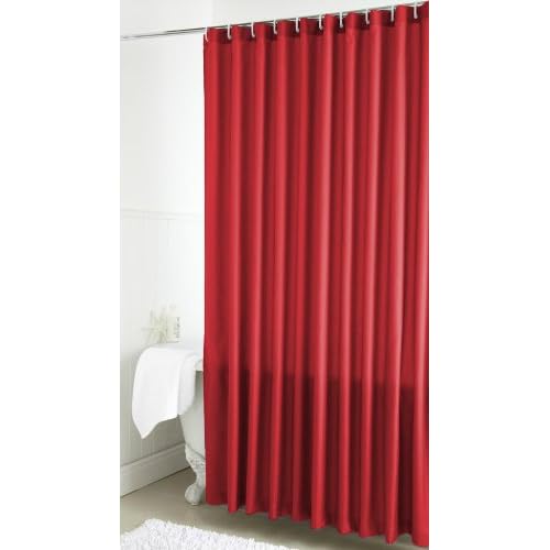 Red Shower Curtains Amazon Co Uk
