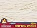 Ner Mitzvah Extra Long Cotton Wicks – 50 Count (Approx.) Smokeless Replacement Wicks, Multipurpose for Oil Cup Candle Lighting