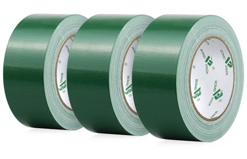 Ruban adhésif en tissu vert BOMEI PACK 48mm x 30m pour réparation et bricolage de boîtes