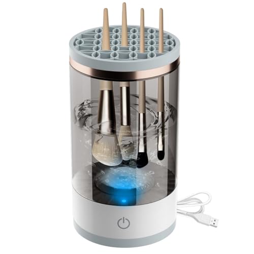2024 New Electric Automatic Spinning Makeup Brush Cleaner - Fits All Size Brushes for Cosmetic and Beauty Tools