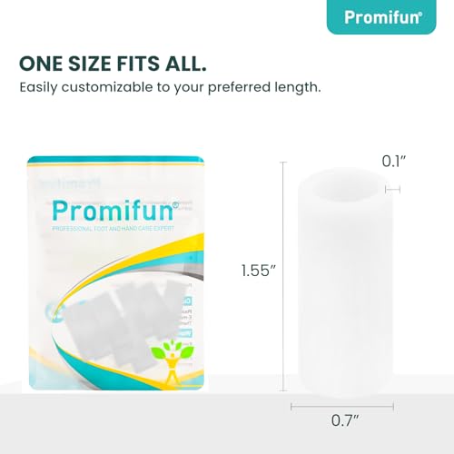 Image of Silicone Toe Protectors - 12 Pack Silicone Toe Sleeve for Hammer Toes, Corns, Calluses, Blisters - Soft Gel Toe Tube Pads for Pain Relief(Clear)
