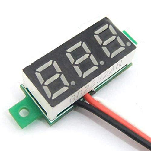 DHRUVPRO 0.28 inch DC LED Digital Voltmeter, Three Wires, Range: 0-100V (Red)-image-26
