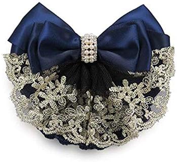 Retina Per Capelli Con Fiocco - Accessorio Styling Per Donne - Per Hostess, Infermiere, Ufficio - Rosa Chiaro - Foto 12