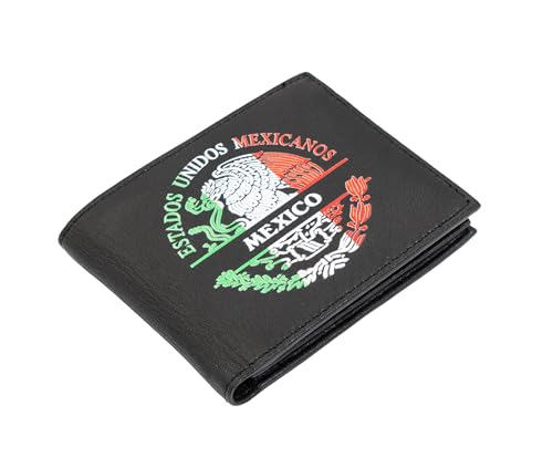Mexico Coat of arms Men printed Wallet Real Leather Wallet Cartera Estados Billetera4