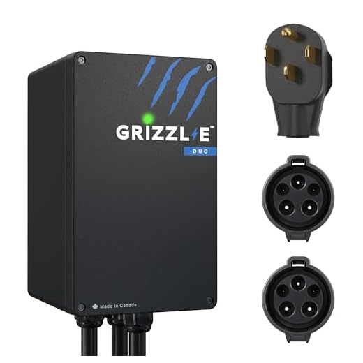 Grizzl-E Duo Level 2 Plug in EV Charger, up to 40 Amp, Two 24 feet Premium Cables (14-50 Plug)