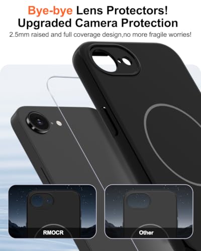 Image of Magnetic for iPhone 17e Case /iPhone 16e Case,Shockproof Matte Case,Black | with Screen Protector,Compatible with MagSafe,Military Grade Drop Protection,Full Camera Protection,Non-Slip Design Cover