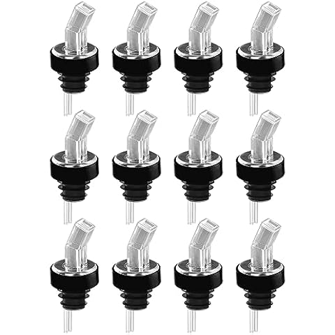 Great Credentials Screen Liquor Bottle Pourers Clear 12 Pourer Cover